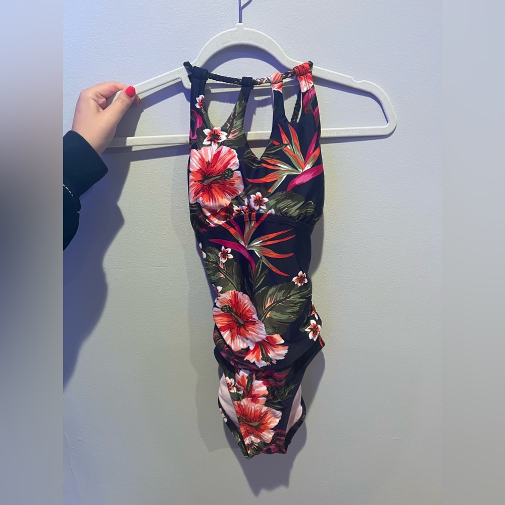 tropical one piece! Very stretchy and slimming!